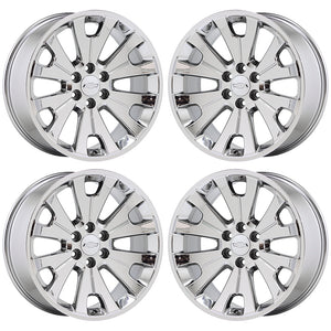 22" Chevy Silverado 1500 PVD Chrome wheels rims Factory OEM GM set 5663