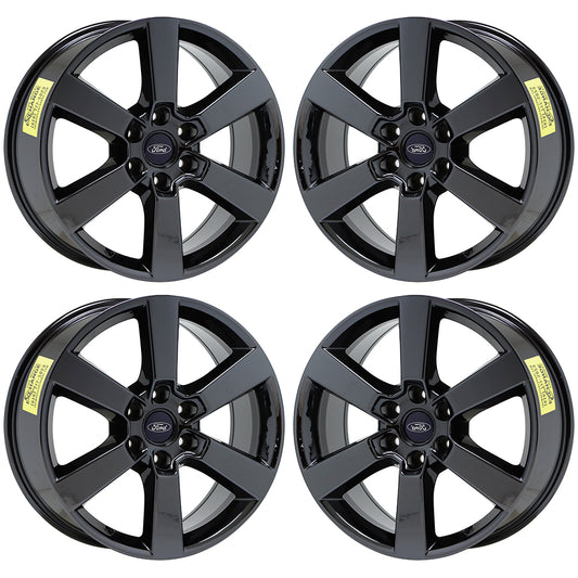 20" Ford F150 Truck Black Chrome wheels rims Factory OEM set 4 10005