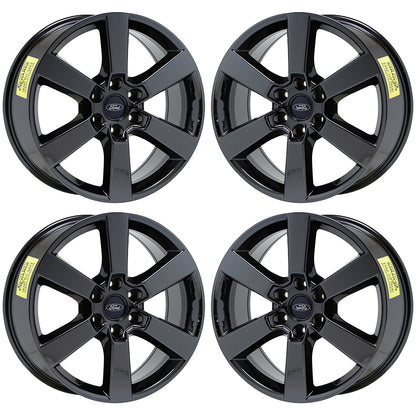 20" Ford F150 Truck Black Chrome wheels rims Factory OEM set 4 10005