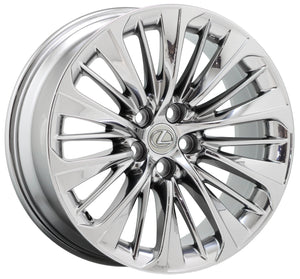 EXCHANGE 20x8.5 Lexus LS500 LS500h PVD Chrome wheel rim OEM 2018 2019 2020 74370