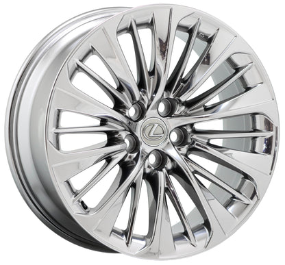 20" Lexus LS500 LS500h Bright Chrome wheel rim OEM single 74370 EXCHANGE