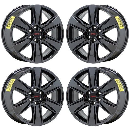 20" Cadillac XT5 XT6 Black Chrome wheels rims Factory OEM set 5799