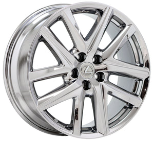 EXCHANGE 19" Lexus GS200 F-Sport PVD Chrome wheels OEM set 4 74347