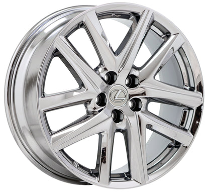 19" Lexus GS350 F-Sport Bright Chrome wheels OEM set 4 74347 EXCHANGE