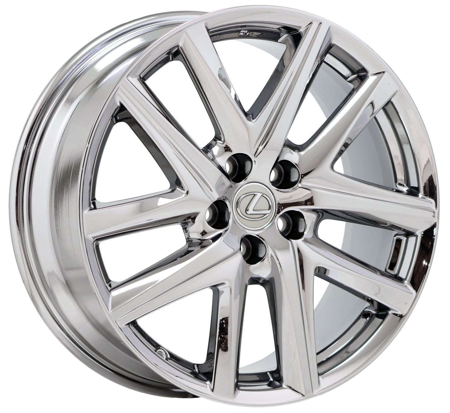 19" Lexus GS 200 300 350 450 F-Sport Bright Chrome wheels OEM set 74347 EXCHANGE