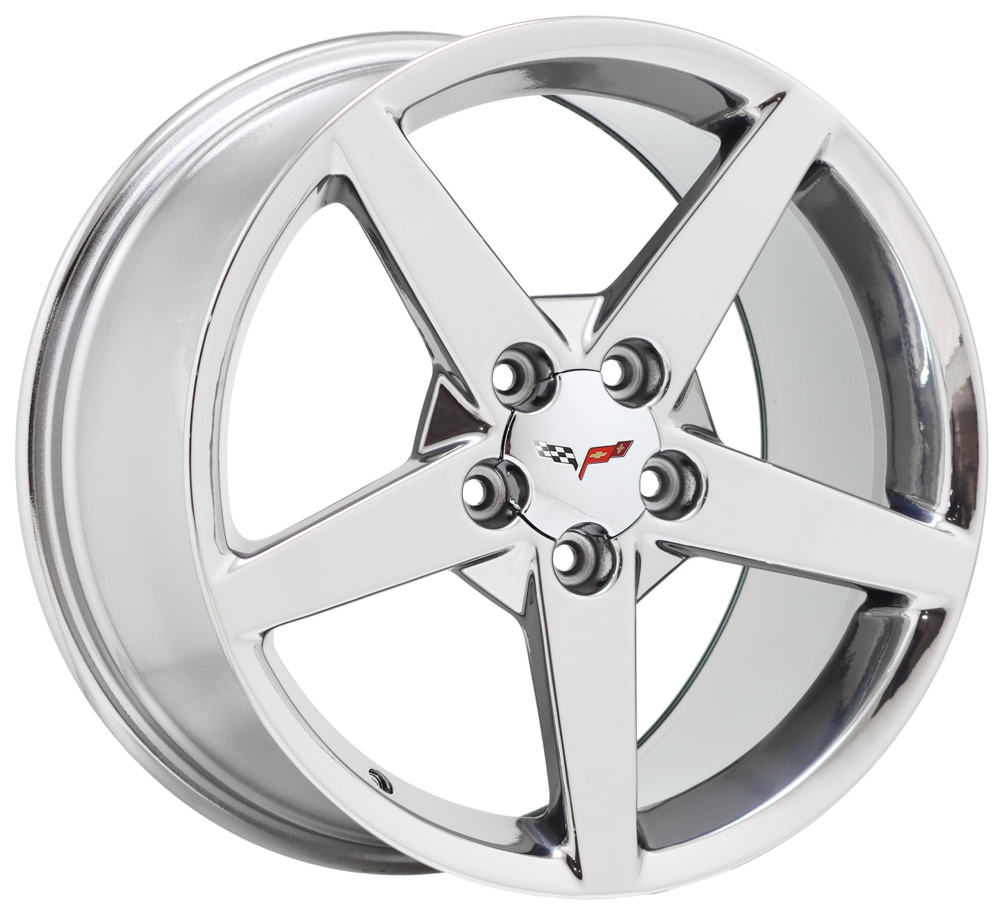 18x8.5 19x10 Corvette C6 Bright Chrome wheels Factory OEM 5208 5210 EXCHANGE
