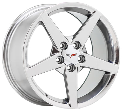 18x8.5 19x10 Corvette C6 Bright Chrome wheels Factory OEM 5208 5210 EXCHANGE