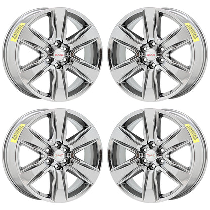 20" Chevrolet Blazer Traverse Bright Chrome wheels rims Factory OEM set 5799
