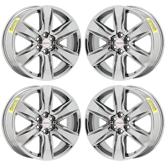 20" GMC Acadia Bright Chrome wheels rims Factory OEM set 5799