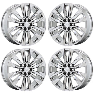 21" Cadillac XT5 XT6 PVD Chrome wheels rims Factory OEM 2020 set 4 4851