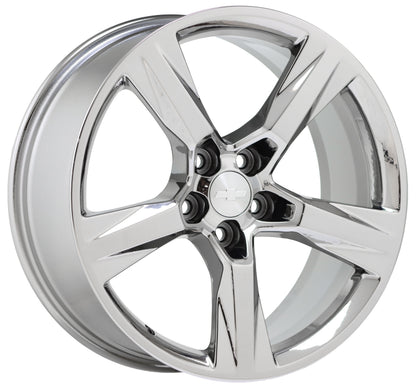 20x8.5" 20x9.5" Camaro SS Bright Chrome wheels rims Factory OEM set 5760 5764