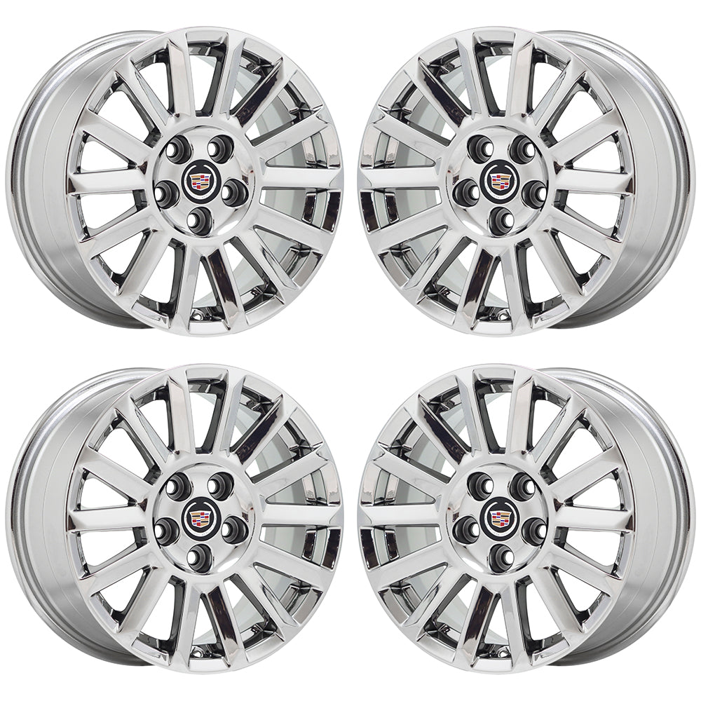 17" Cadillac CTS Sedan Bright Chrome wheels rims Factory OEM set 4668 EXCHANGE