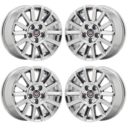 17" Cadillac CTS Sedan Bright Chrome wheels rims Factory OEM set 4668 EXCHANGE