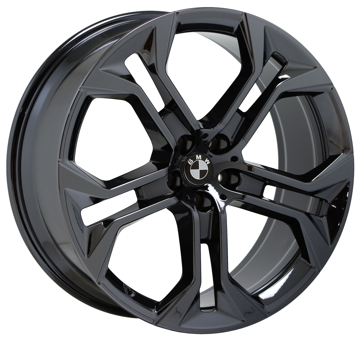 21" BMW X5 X6 Black Chrome wheels rims Factory OEM set 86465 86467 EXCHANGE