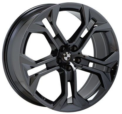 21" BMW X5 X6 Black Chrome wheels rims Factory OEM set 86465 86467 EXCHANGE