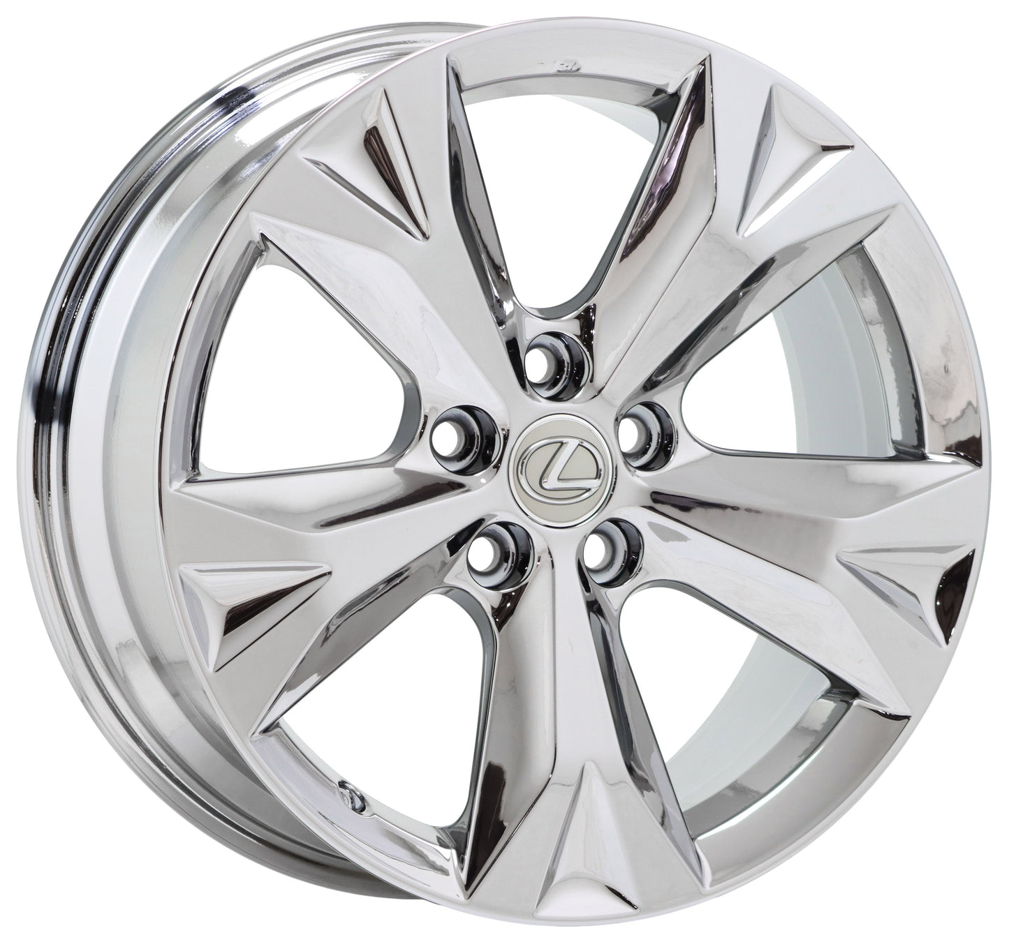 18" Lexus NX300 NX Turbo Bright Chrome wheels rims Factory OEM set 74356