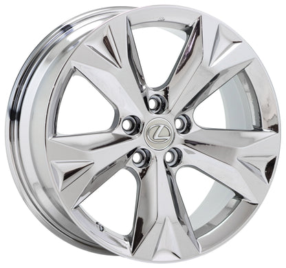 18" Lexus NX300 NX Turbo Bright Chrome wheels rims Factory OEM set 74356