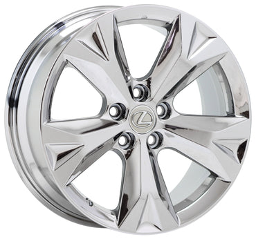 18" Lexus NX300 NX Turbo Bright Chrome wheels rims Factory OEM set 74356