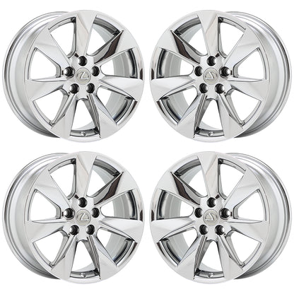 18" Lexus RX350 RX450 Bright Chrome wheels rims Factory OEM set 4 74336
