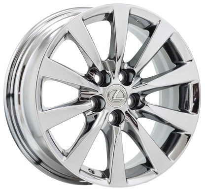 18" Lexus LS460 LS600HL Bright Chrome wheels rims Factory OEM set 74221 EXCHANGE