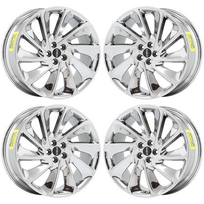 21" Lincoln Nautilus Bright Chrome wheels rims Factory OEM 2019-2023 set 10218
