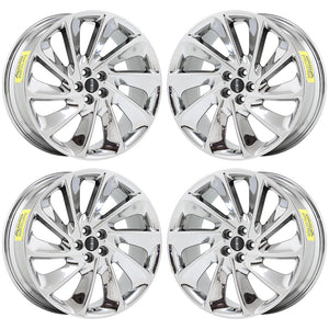 21" Lincoln Nautilus PVD Chrome wheels rims Factory OEM 2019 2020 set 10218