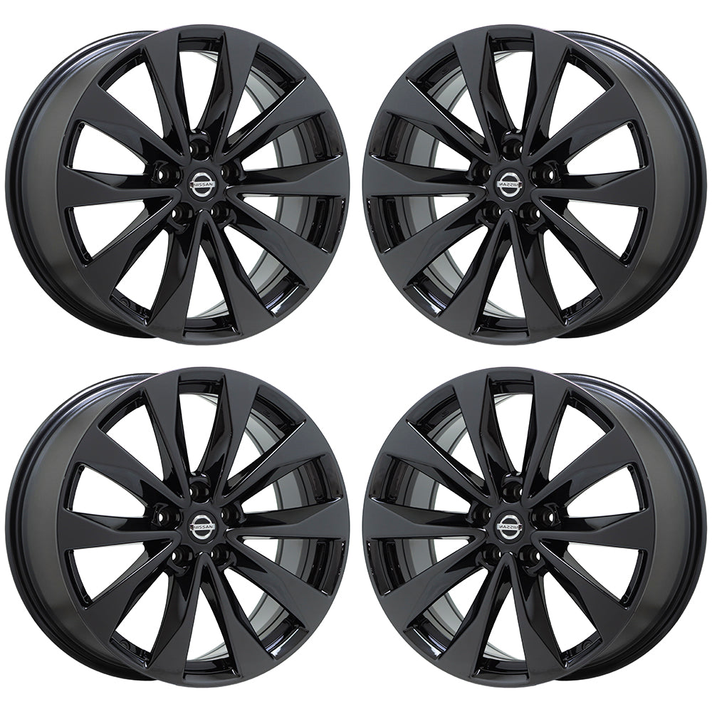 19" Nissan Maxima Platinum Black Chrome wheels rims OEM set 4 62723 EXCHANGE