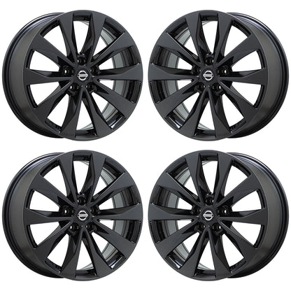 19" Nissan Maxima Platinum Black Chrome wheels rims Factory OEM set 4 62723