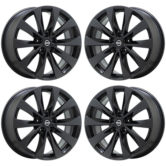 19" Nissan Maxima Platinum Black Chrome wheels rims Factory OEM set 4 62723