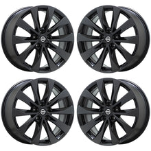Load image into Gallery viewer, EXCHANGE 19&quot; Nissan Maxima Platinum Black Chrome wheels rims OEM set 4 62723
