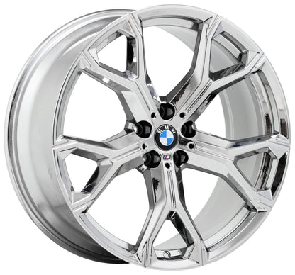 21" BMW X5 M series Bright Chrome wheels rims Factory OEM 86466 86468 EXCHANGE