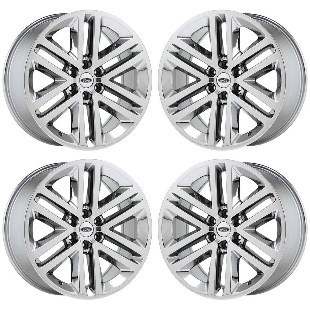 22" Ford F150 Expedition Bright Chrome wheels rims Factory OEM set 3993