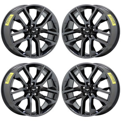 20" Ford Mustang Black Chrome wheels rims Factory OEM set 10039