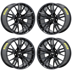 20" Camaro ZL1 Black Chrome wheels rims Factory OEM GM set 4 5773 5774