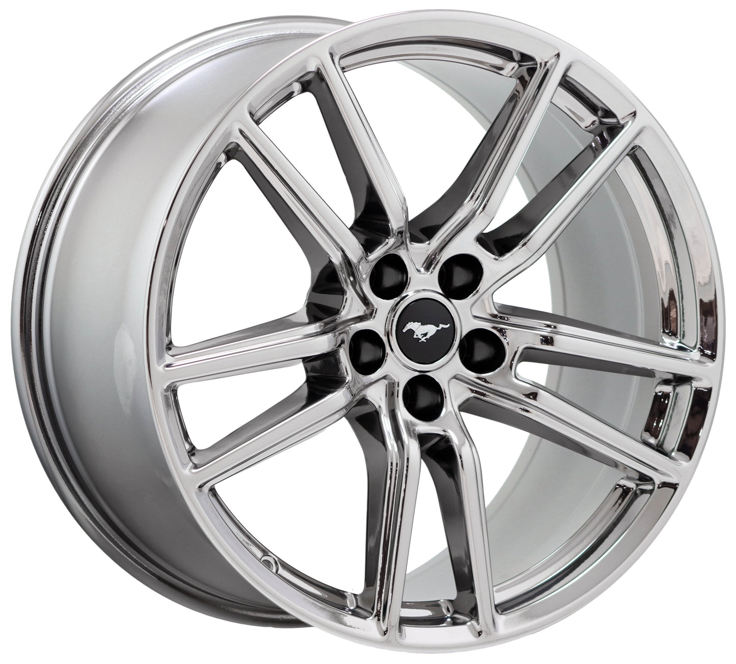 20x11" Ford Mustang GT500 Bright Chrome wheels rims Factory OEM set 10278 10279