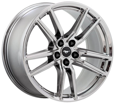 20x11" Ford Mustang GT500 Bright Chrome wheels rims Factory OEM set 10278 10279