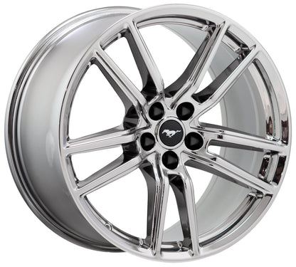 20x11" Ford Mustang GT500 Bright Chrome wheels rims Factory OEM set 10278 10279