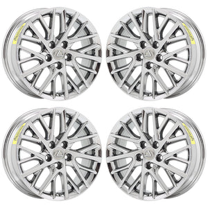 17" Lexus ES350 PVD Chrome wheels rims Factory OEM set 4 74332