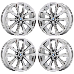 19" BMW X3 X4 Bright Chrome wheels rims Factory OEM set 86351 EXCHANGE