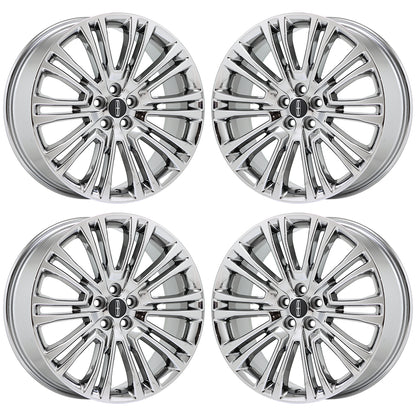 20" Lincoln MKX Nautilus Bright Chrome wheels rims Factory OEM set 10075