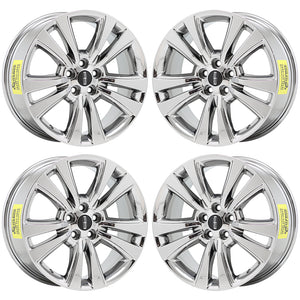 18" Lincoln MKX Bright Chrome wheels rims Factory OEM 2016 2017 2018 set 4 10071