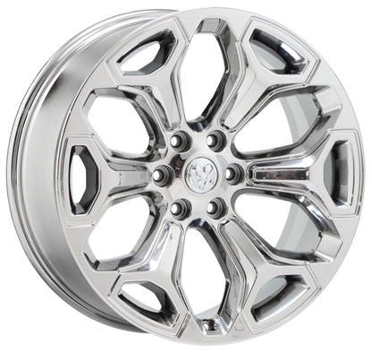 Refinished Ram 1500 Wheels Rims Dura Chrome 22 inch set 4 5yd62rnwab 2019-2024