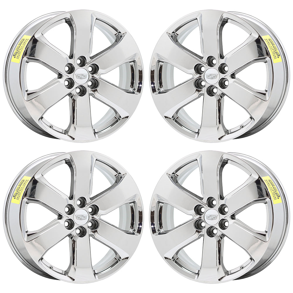 20" Cadillac XT5 SRX Bright Chrome wheels rims Factory OEM GM set 5845