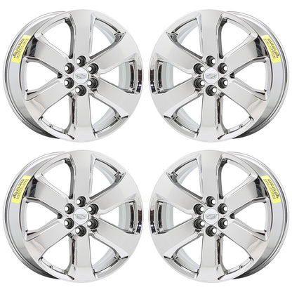 20" Cadillac XT5 SRX Bright Chrome wheels rims Factory OEM GM set 5845