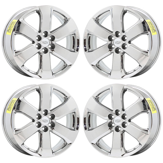 20" Cadillac XT5 SRX Bright Chrome wheels rims Factory OEM GM set 5845