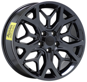 20" Jeep Grand Cherokee Black Chrome wheels rims Factory OEM set 9181