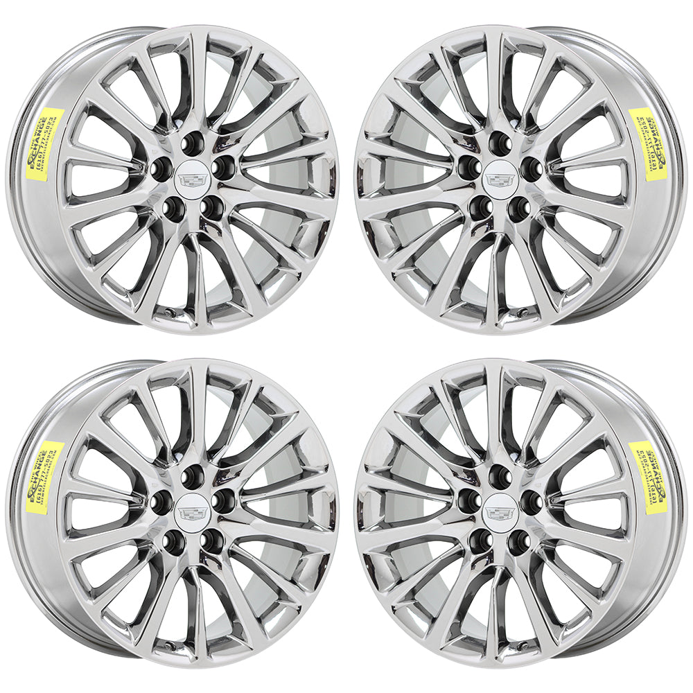 19" Cadillac CT6 Bright Chrome wheels rims Factory OEM set 4762 4763 EXCHANGE