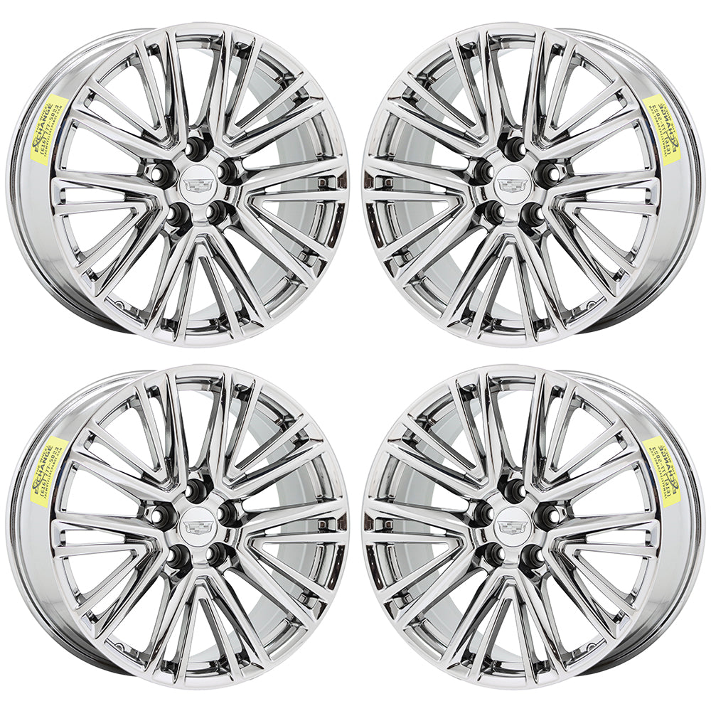 20" Cadillac CT5 CT6 XTS Bright Chrome wheels rims Factory OEM set 4843