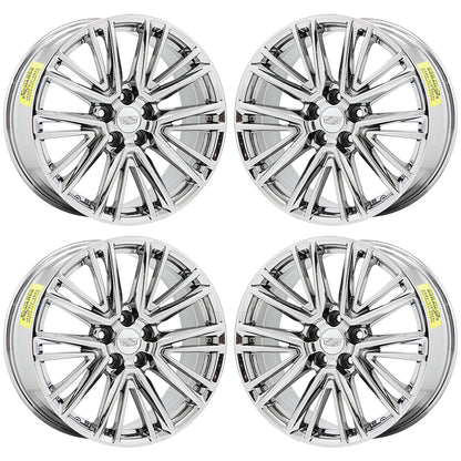 20" Cadillac CT5 CT6 XTS Bright Chrome wheels rims Factory OEM set 4843