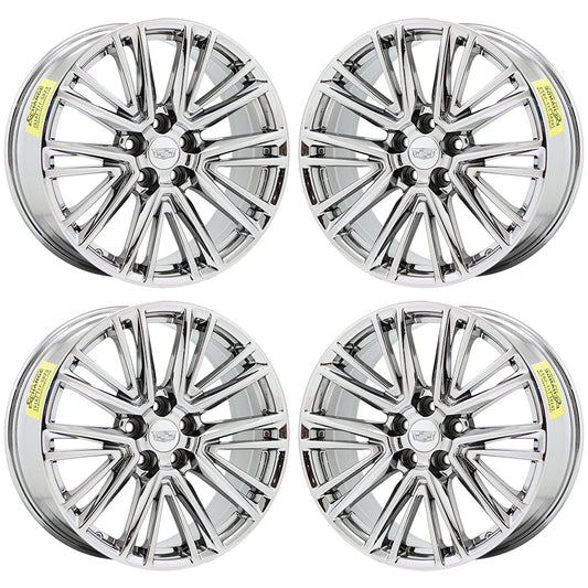 20" Cadillac CT5 CT6 XTS Bright Chrome wheels rims Factory OEM set 4843